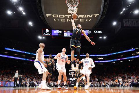 Imagen del quinto juego de los cuartos de final de la Conferencia Oeste de la NBA, entre los Angeles Clippers y los Phoenix Suns.