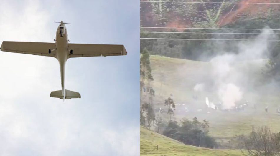 Accidente aéreo en Antioquia este 21 de marzo.