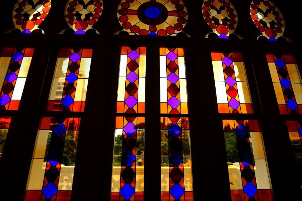 Los coloridos vitrales del Museo de Sursock en Beirut.