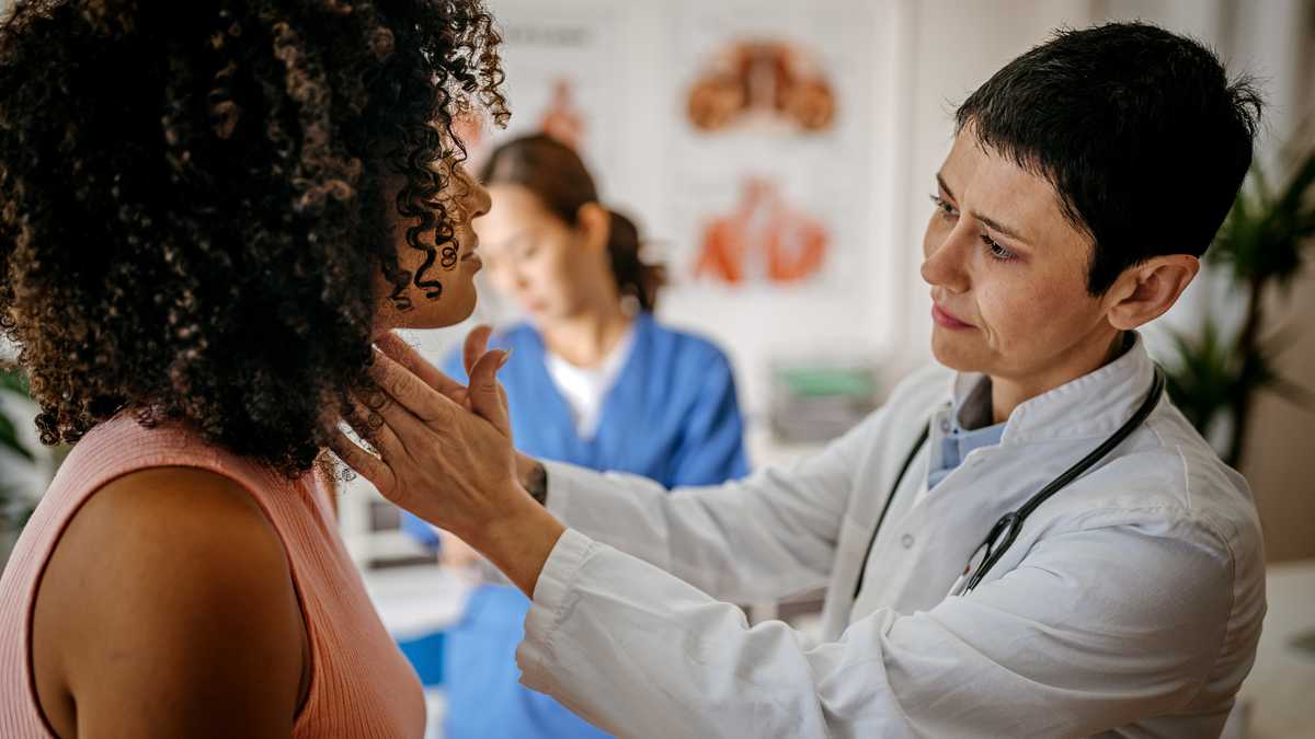 Female doctor doing a medical examination