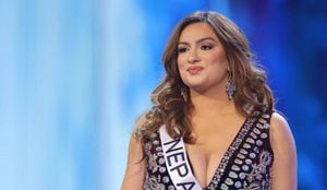 Miss Nepal causó sensación en redes sociales.