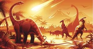 Los dinosaurios dominaban la Tierra hasta que desaparecieron hace más de 60 millones de años. Ilustración:  ISTOCK
