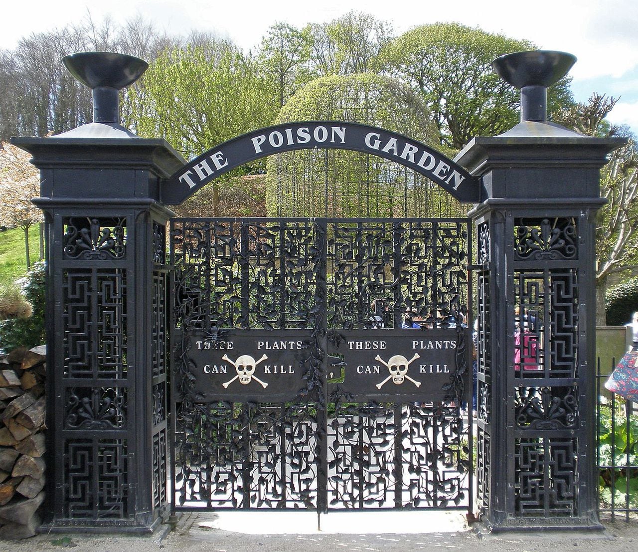 El Poison Garden en  el castillo de Alnwick, al norte de Inglaterra