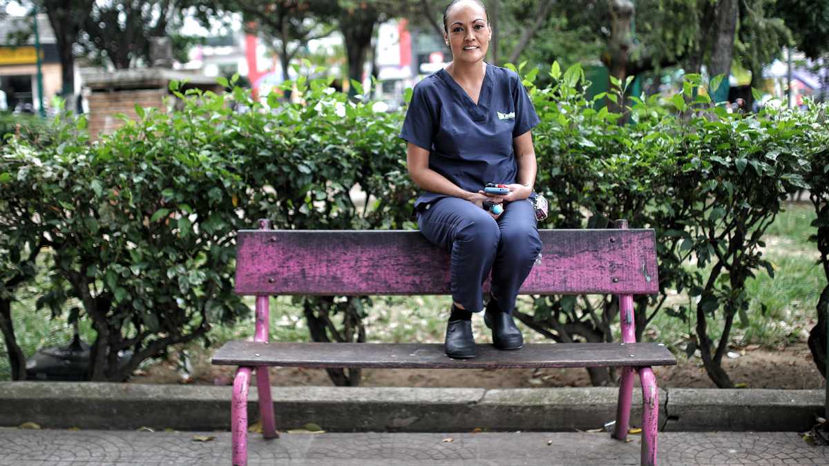 Lucrecia Hernández, 51 años, empleada. Piedecuesta, Santander. FOTO: ESTEBAN VEGA LA-ROTTA