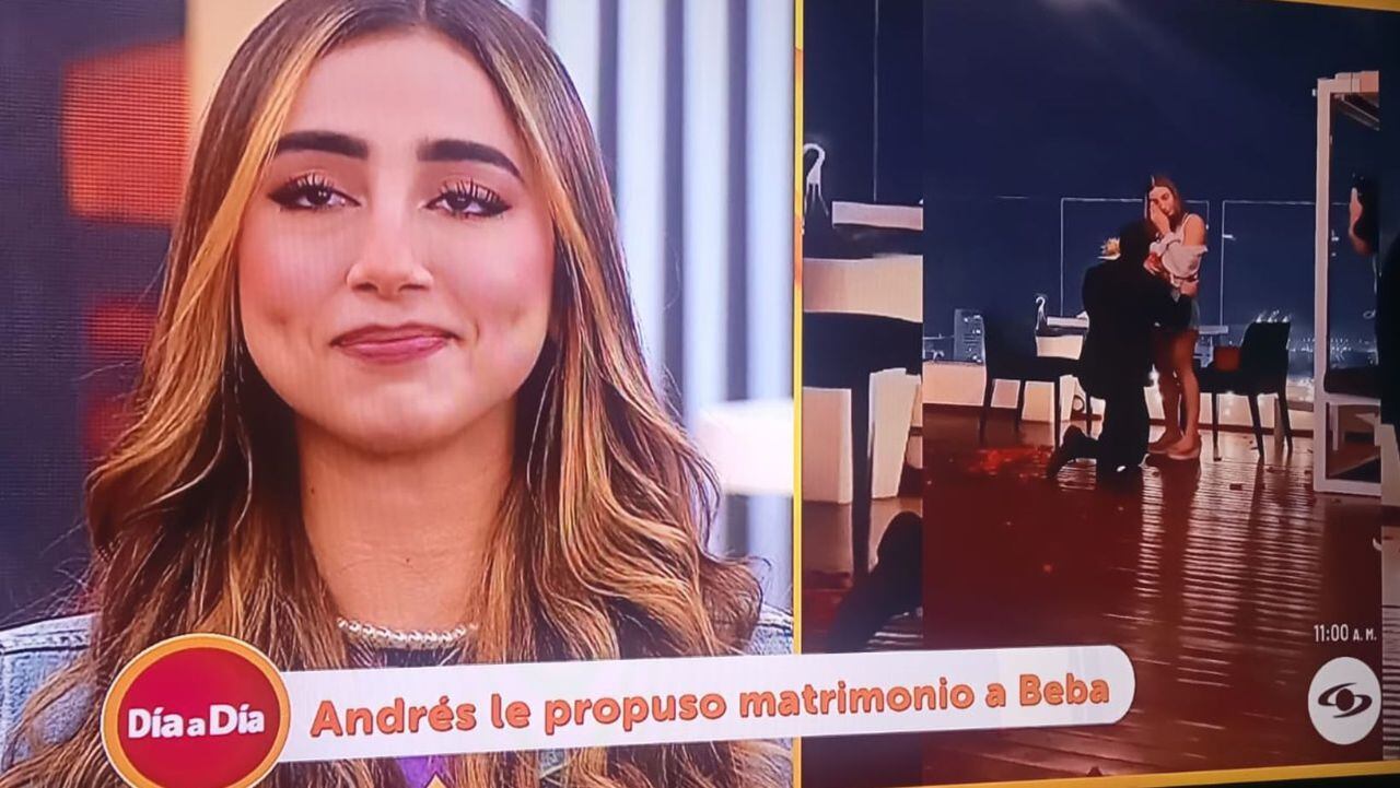 Carolina Cruz no se contuvo y sorprendió con su reacción ante propuesta de matrimonio a Beba en pleno en vivo de ‘Día a día’