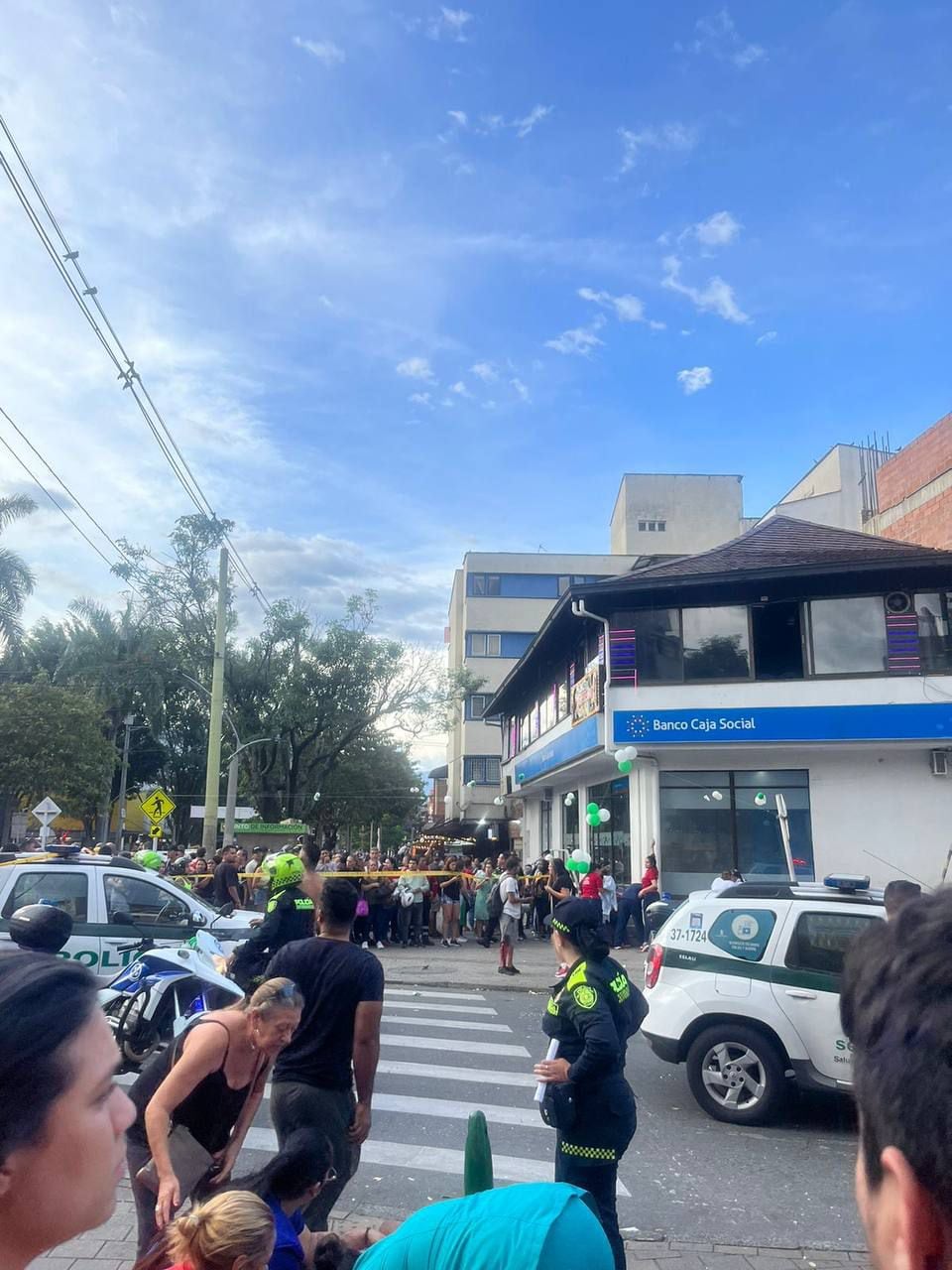 Grave explosión en Medellín.