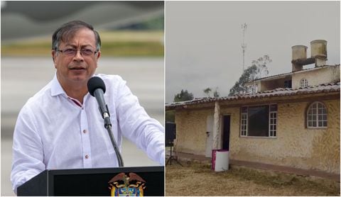 Presidente Gustavo Petro y casa finca del extinto capo Gonzalo Rodríguez Gacha