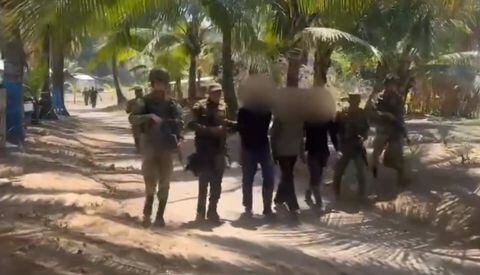 Armada Colombiana capturó a tres presuntos integrantes del ELN