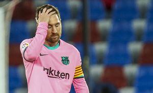 Lionel Messi tras el empate ante Levante por la jornada 36