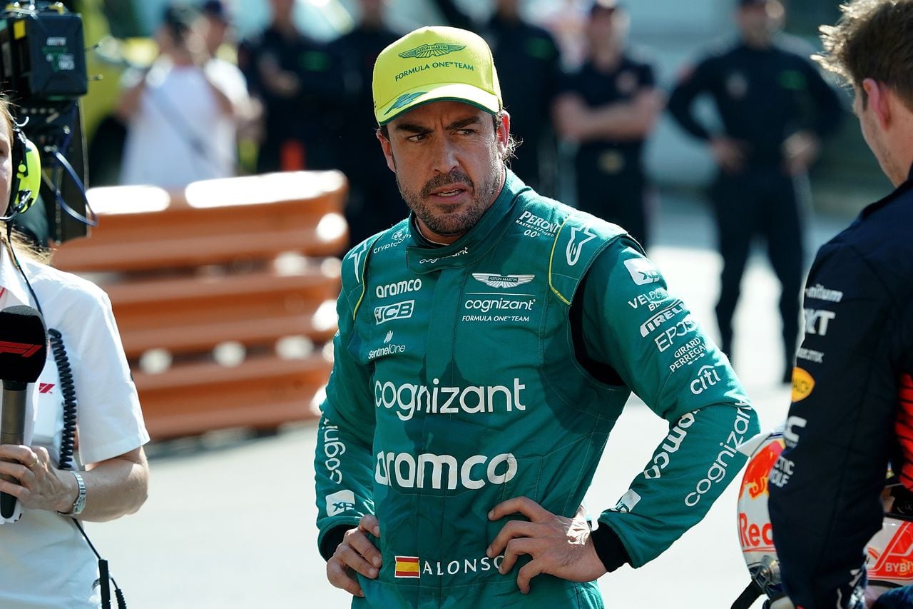 Fernando Alonso, piloto español del Aston Martin.