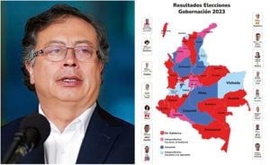 Presidente Petro y mapa electoral