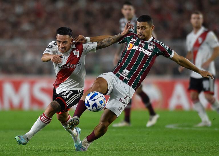 Imagen del partido entre River Plate y Fluminense por la fecha 5 de la Fase de Grupos de la Copa Libertadores 2023.