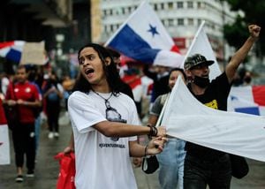 En Panamá se cumplen 20 días de protestas. Foto: AFP