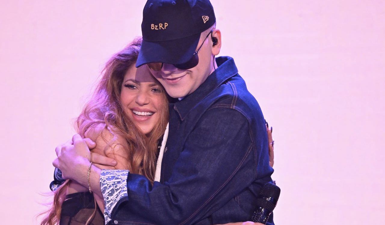 Shakira junto a Bizarrap en el show de Jimmy Fallon el pasado viernes 10 de marzo