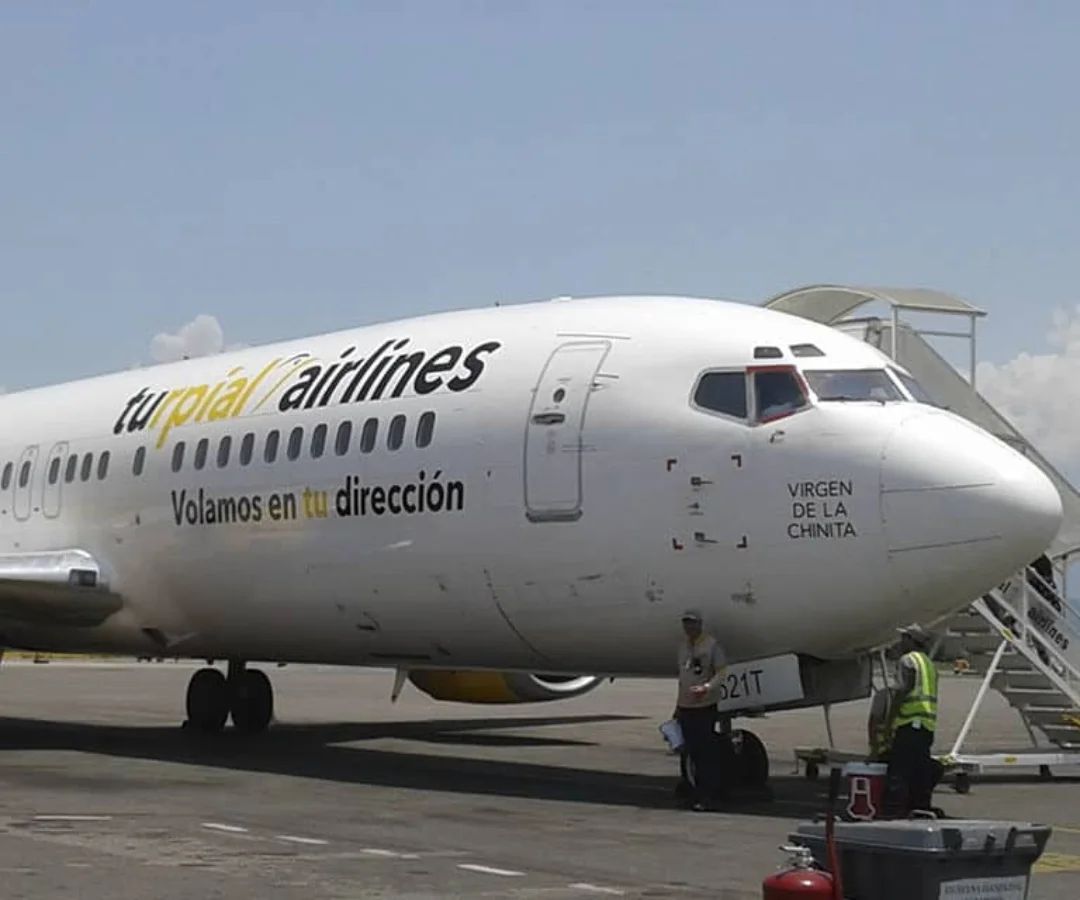 El avión que aterrizó en Colombia proveniente de Venezuela.