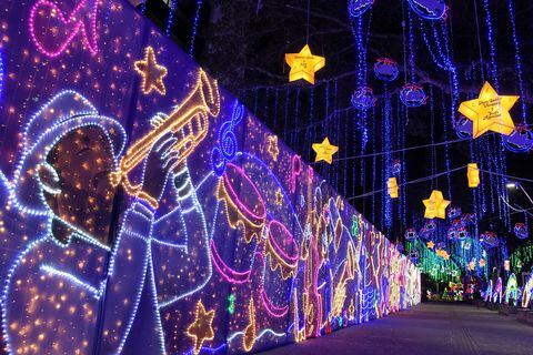 Pruebas técnicas del  Alumbrado Navideño 'Cali, un Sorprendente Relato Popular'.