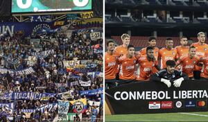 Millonarios abrió su camino en Libertadores con el acompañamiento de su hinchada.