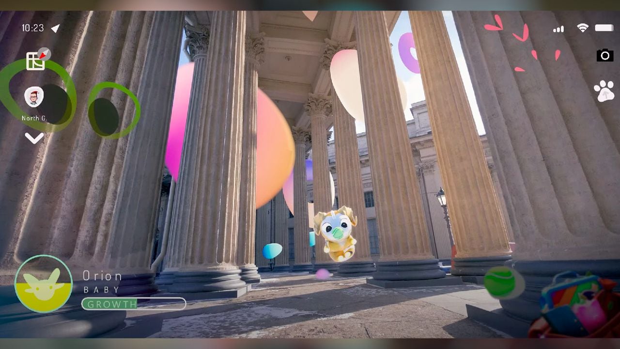 Peridot es un juego para móviles que usa la realidad aumentada para crear mascotas virtuales.