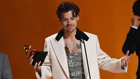 El británico se alzó sobre los cantantes estadounidenses más importantes del momento y se llevó el Grammy más codiciado de la noche. Foto: Getty Images - JC Olivera.