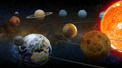 El peso de una persona en cada planeta del sistema solar.