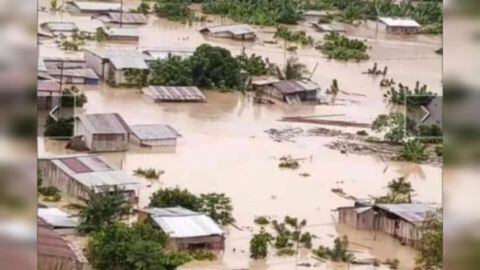 Evacuan cerca de 500 personas en Ecuador por inundaciones en zona fronteriza con Colombia.