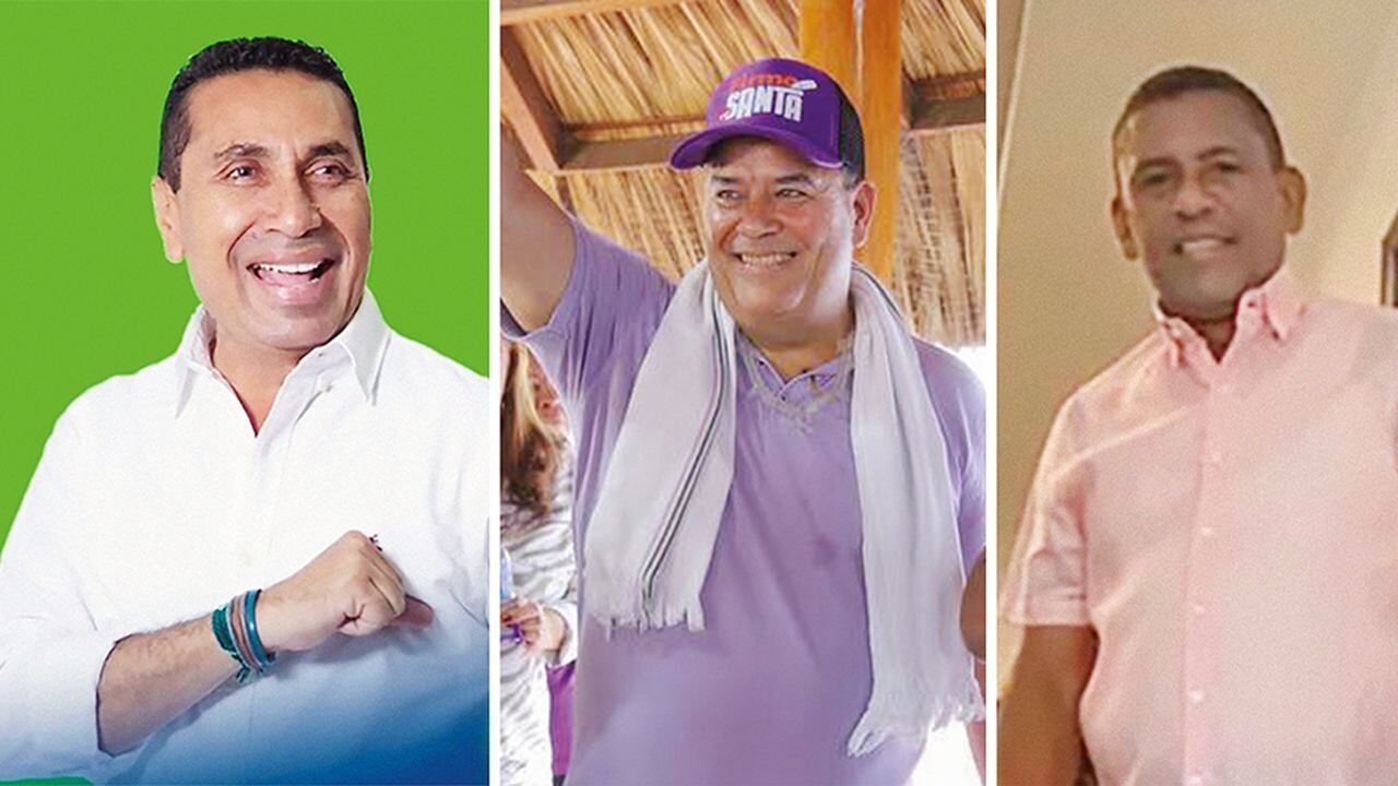     Santander Lopesierra, Hilder Pinto y Eurípides Pulido son los tres candidatos a la alcaldía que han estado detenidos por las autoridades.