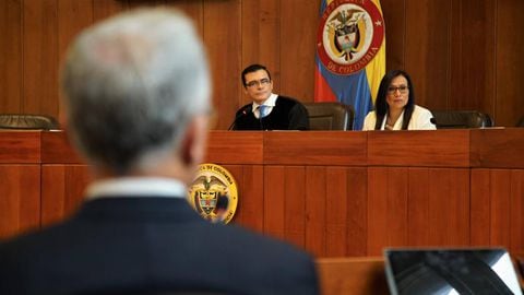 El expresidente Álvaro Uribe rindió indagatoria ante la Corte Suprema de Justicia en octubre de 2019.