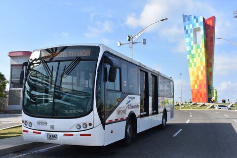 Transmetro, el sistema de transporte articulado de Barranquilla.