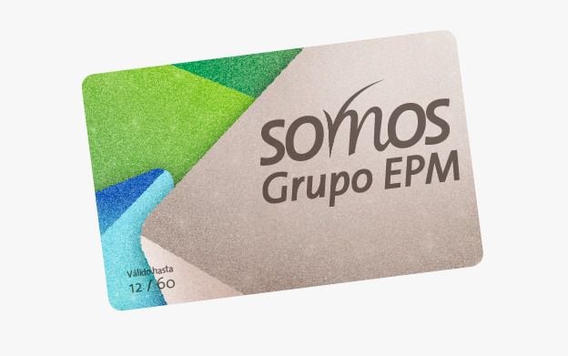 Tarjeta del programa de financiación SOMOS de EPM.