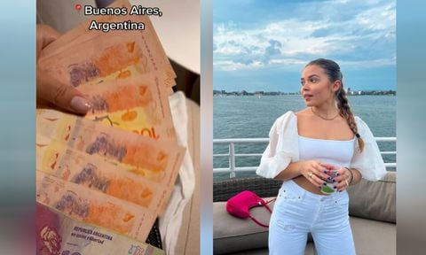 “Voy a vivir como una reina” la reacción de una extranjera al cambiar 40 dólares en Argentina