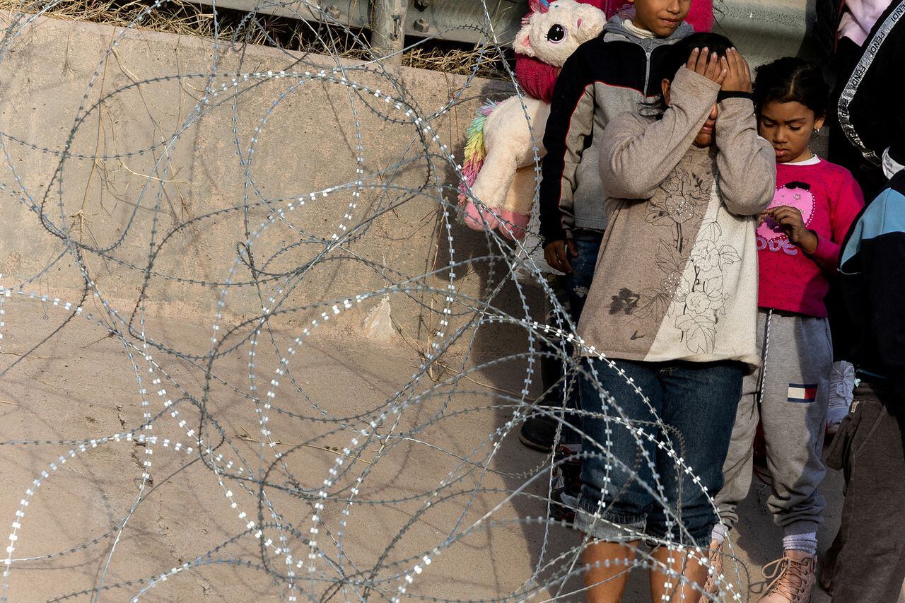 En imágenes : Las solicitantes de asilo cruzan Río Bravo hacia Estados Unidos.