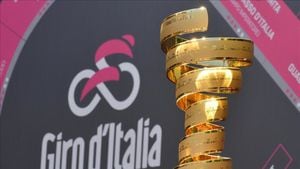 Imagen del trofeo de ganador del Giro de Italia.
