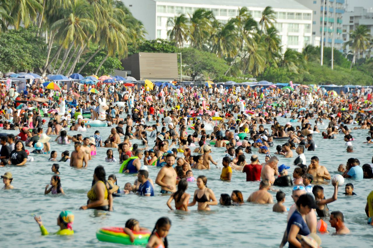 Las principales playas en Santa Marta, como El Rodadero, Taganga y Minca, ha estado copadas de turistas en esta Semana Santa.