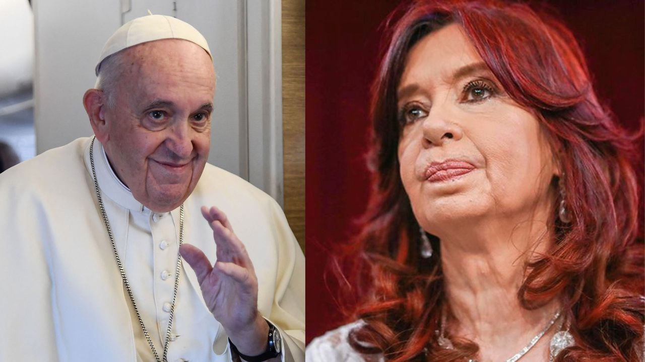 Papa Francisco y Cristina Kirchner, vicepresidenta de Argentina.