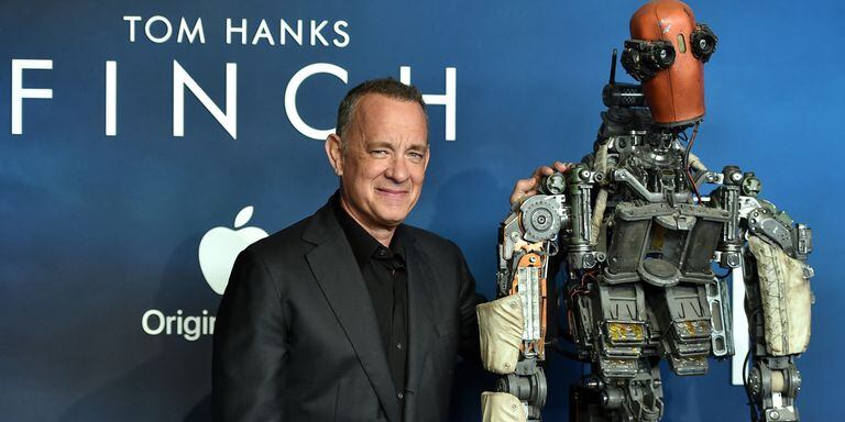 Tom Hanks en la presentación de la película Finch