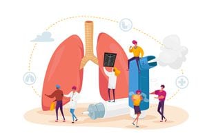 Los pulmones son los encargados de tomar oxígeno del aire para luego transportarlo al torrente sanguíneo.