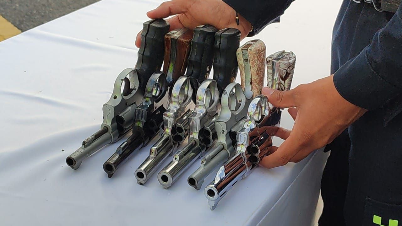 309 armas entre pistolas y revólveres han sido incautadas en los primeros 100 días del año.