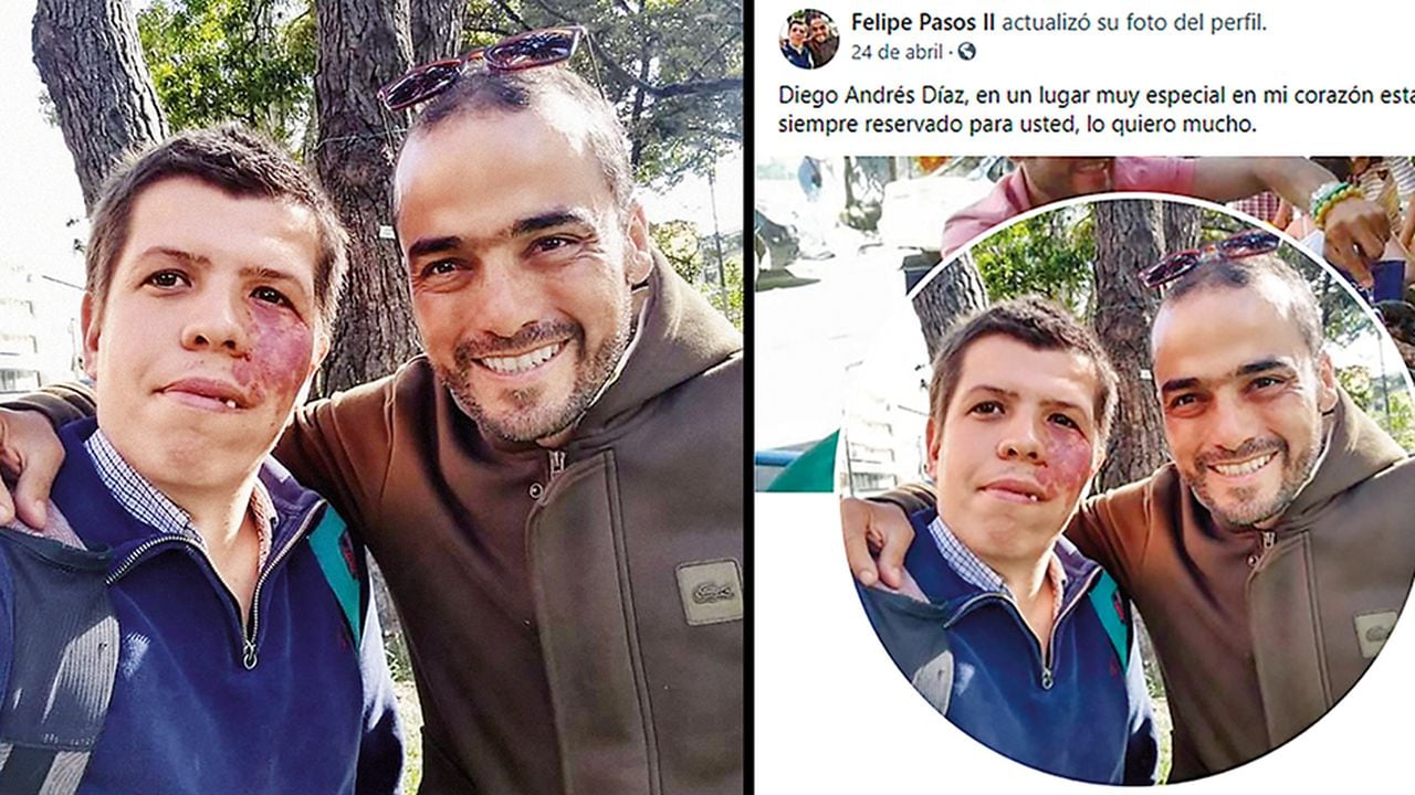 En redes sociales, Felipe Pasos mostraba el cariño que le tenía a Diego Díaz.