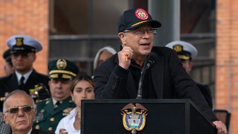 ​​​El presidente Gustavo Petro al momento de anunciar la declaratoria de este viernes 19 de abril como día cívico