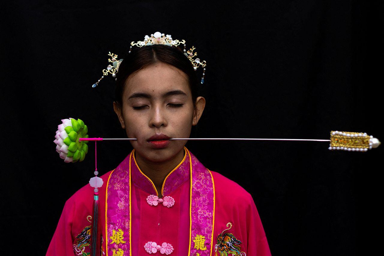 En imágenes : Retratos del festival vegetariano taoísta en Phuket