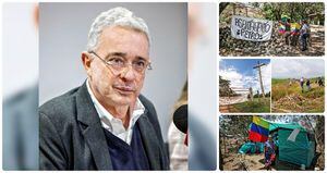 El expresidente Álvaro Uribe se refirió a las invasiones ilegales de tierras en Colombia.