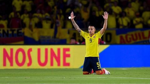 Kevin Castaño vistiendo los colores de la Selección Colombia.
