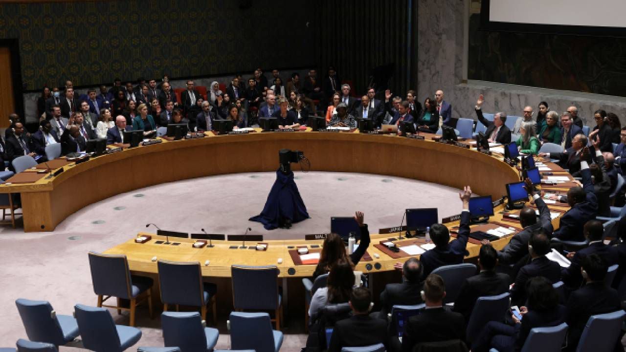 Reunión del Consejo de Seguridad de las Naciones Unidas sobre el actual conflicto entre Israel y Hamás.