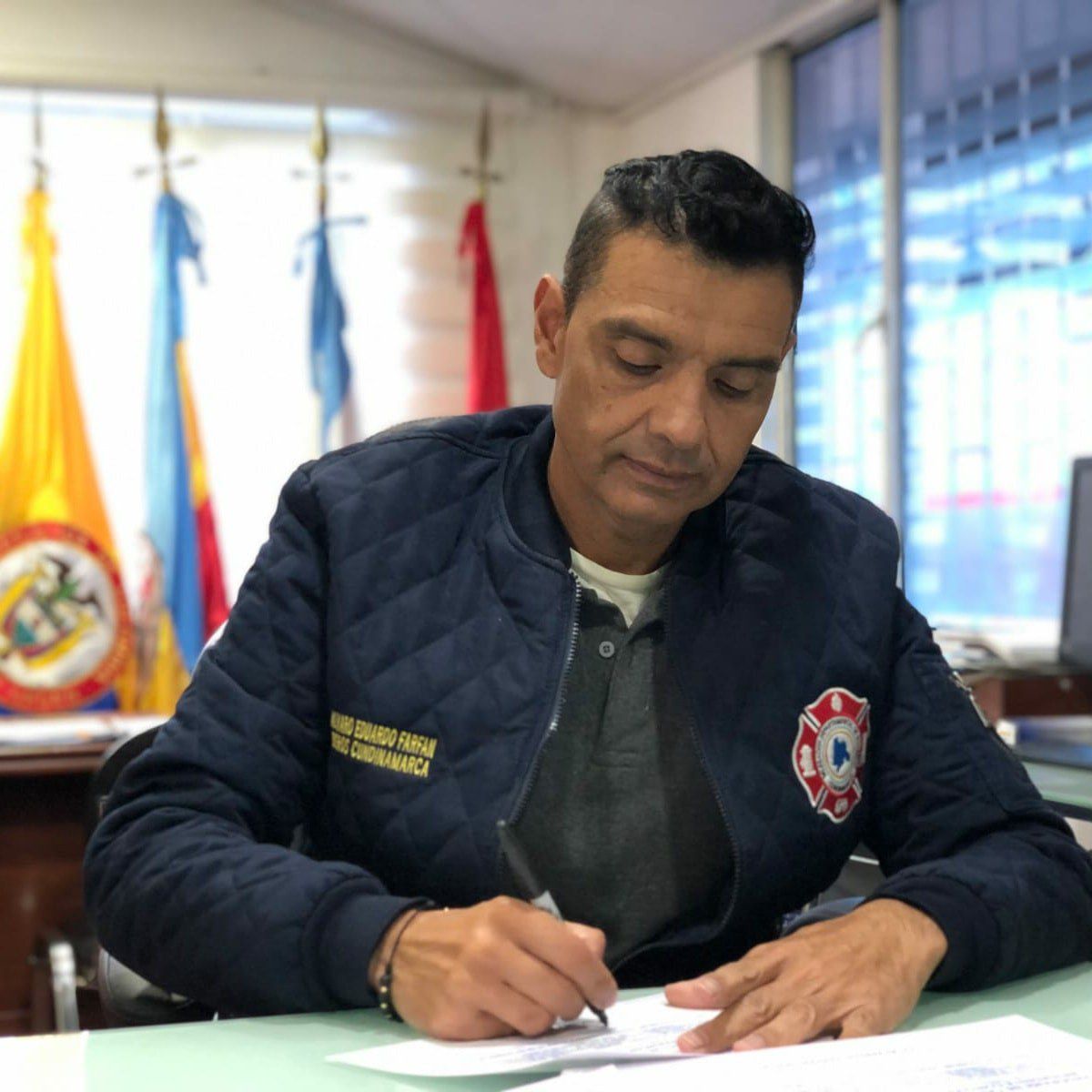 Capitán Álvaro Farfán, delegado departamental de Bomberos de Cundinamarca.