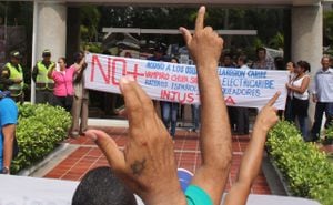 Fueron numerosas las protestas de los usuarios  de Electricaribe en la Costa Atlántica por la prestación del mal servicio de energía