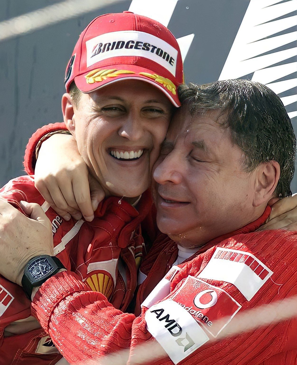Michael Schumacher y Jean Todt