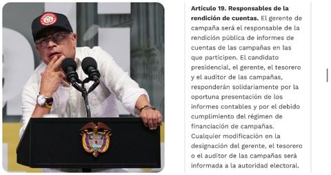 Gustavo Petro y la ley en la que se ampara el CNE para investigarlo como candidato presidencial.