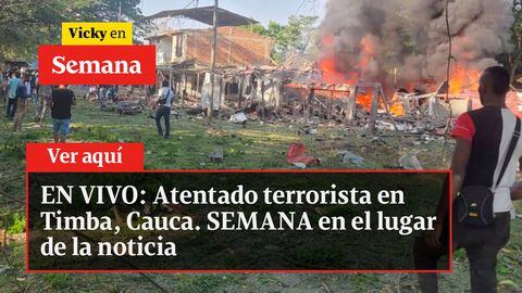 EN VIVO: Atentado terrorista en Timba, Cauca. SEMANA en el lugar de la noticia