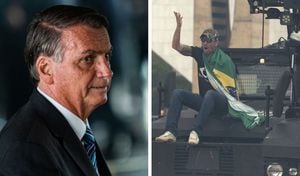 El expresidente de Brasil Jair Bolsonaro, condenó las violentas protestas en su país
