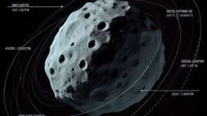 Los asteroides son cuerpos rocosos o metálicos que orbitan el Sol y que varían en tamaño desde unos pocos metros hasta cientos de kilómetros de diámetro.